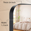 CLAVIE FLOOR MIRROR BY RYE HAWK YS-21651-FBL - BLACK