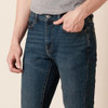 Amazon Essentials Men's Jeans, Slim Fit Stretch, Bootcut - Dark Wash 36x32 New