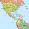 Signature World Wall Map – Paper Rolled (Blue) B01LZHRRSY - NEW New