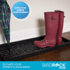 BIRDROCK HOME Large Rubber Boot Tray 34x14" - Black New