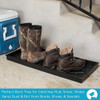 BIRDROCK HOME Large Rubber Boot Tray 34x14" - Black New
