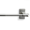 Rod Desyne MAG-15 Magnetic Curtain Rod, 17-30", 30402 - Satin Nickel New