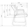 Brenton Studio Bellanca Guest Chair B01FL0GJDU - Black New