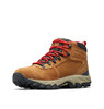 174641 COLUMBIA MEN NEWTON RIDGE PLUS II SUEDE WATERPROOF, ELK/RED, SIZE 8.5