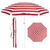 BANZ Cabana Beach Umbrella UPF 50 - UV Protection Foil-Lined Portable New