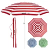 BANZ Cabana Beach Umbrella UPF 50 - UV Protection Foil-Lined Portable New