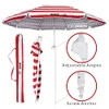 BANZ Cabana Beach Umbrella UPF 50 - UV Protection Foil-Lined Portable New