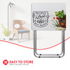 Home Basics Multi-Purpose Foldable TV Tray Table 1 for The Love of Food White New