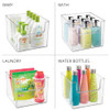 mDesign Modern Plastic Open Front Dip Storage Organizer Bin Basket - 6 Pack New