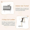 NUNU LAB 14-in-1 Cat Wall Shelves, Wall-Mounted Cat Climber, 14 Pieces - Grey New