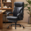 Garvee Comfortable Office Desk Chair 500 LBS Footrest 90-155°Recline - Black New