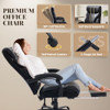 Garvee Comfortable Office Desk Chair 500 LBS Footrest 90-155°Recline - Black New