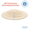 Wood Circles 24" Diameter 1/8" Thick Birch Plywood Discs Pack of 1 - Woodpeckers New