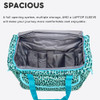 J World Donna Rolling Tote Bag on Wheels for Women, B01C7UZ99C - Mint Leopard New