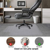 Office Desk Chair Mat for Carpet Floor Low Pile PVC Protection Anti-Slip New