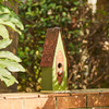 Glitzhome Bird Houses for Outside 13.25" H Distressed Green Solid Wood New