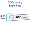 Avery 3 Ring Binder 3 Inch Slant Rings Durable View 6 Pack (17042) White New