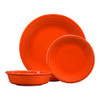 Fiesta Classic Rim 3Pc Dinnerware, Dishwasher/Microwave/Oven Safe - Poppy New