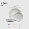 Fiesta Classic Rim 3Pc Dinnerware, Dishwasher/Microwave/Oven Safe - Poppy New