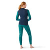 Smartwool Intraknit Merino 200 Color-Block 1/4 Zip Deep Navy LG New