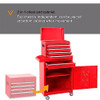 HPDMC 5-Drawer Rolling Tool Chest High Capacity Adjustable Shelf - Black New