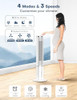 COOLECH 42 INCH Evaporative Air Cooler w/Remote & LED Touch Screen - Black New