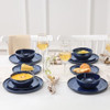 Vicrays Ceramic Dinnerware Set 16 Dinner Plates Dessert Plates Salad Bowls New