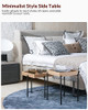 STARWAY End Tables Set of 2 Wood Modern Coffee Nesting Table Night B09Z35QCLK New