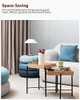 STARWAY End Tables Set of 2 Wood Modern Coffee Nesting Table Night B09Z35QCLK New