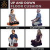 Samadhaan Meditation Floor Cushion B07YY3B6J6 - Maroon New