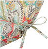 Pillow Perfect Paisley Indoor/Outdoor Solid Back 1 Piece Square Corner Chair New