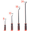 Elevon Pry Bar Set, 4-Piece Heavy Duty Pry Bar Mechanic Hand Tools - Black/Red New