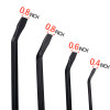 Elevon Pry Bar Set, 4-Piece Heavy Duty Pry Bar Mechanic Hand Tools - Black/Red New