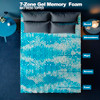 Planet Sleepings 2 Inch Memory Foam Mattress Topper 7-Zone Cooling Gel TwinXL New