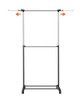 LIIGOU Double Rod Clothing Metal Garment Rack, SIZE: 73x73x33 in - NEW New