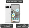 For Parts: GOOGLE PIXEL 7 PRO 5G ANDROID PHONE UNLOCKED 512GB - SNOW - PHYSICAL DAMAGED