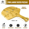 Pizza Royale Ethically Sourced Premium Natural Bamboo Pizza Peel 19.6" x 12" New