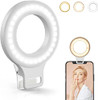 GENERIC SELFIE RING LIGHT FOR PHONE, 3 COLOR OPTIONS, 3 BRIGHTNESS XJ-34 - WHITE