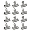 X-ACTO 4 Bulldog Binder Clips, Steel & Nickel-Plated, 3 Inch Clips, 12 Count New