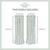 Exclusive Home Curtains Faux Silk Window Curtain Grommet Top 54x96 2 Pack Black New