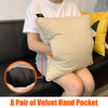 Naconic Electric Heated Throw Pillow Scatter Cushion Hand Pockets Warmer - Ivory