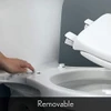 BEMIS 1800EC 000 Plastic Toilet Seat Easy Clean Change Hinges ELONGATED - White New
