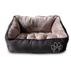 WarmShe Pet Bed Sofas Water Resistin Removable Washable Cover- Black XL New