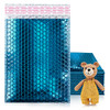 ABC Blue Metallic Bubble Mailers 12 x 17 Inches 5 Pack Aluminum Foil New