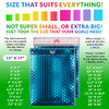 ABC Blue Metallic Bubble Mailers 12 x 17 Inches 5 Pack Aluminum Foil New