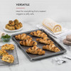 KitchenAid 13x18in Nonstick Aluminized Steel Baking Sheet - Contour Silver New