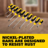 STANLEY Screwdriver Set, 10 Piece, Cross-Tip & Slotted STHT60799 - NEW New