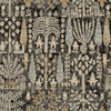 RoomMates Black Persian Ikat Peel and Stick Wallpaper B0BF7N425B New