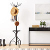 Tangkula 75 Inch Freestanding Metal Coat Rack Black New