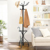 Tangkula 75 Inch Freestanding Metal Coat Rack Black New